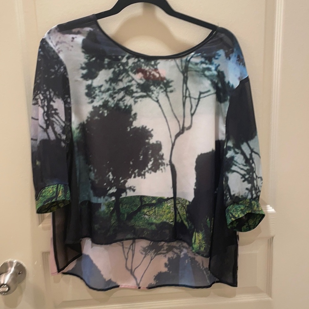 Clover Canyon printed blouse, xs